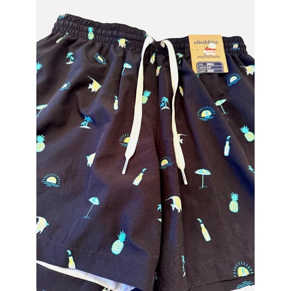 Chubbie's Classic Lined 5.5-Inch Swim Trunks NWT The Beach Essentials $70